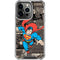 DC Comics Superman Vintage Action pose pattern iPhone 14 Pro Clear Case